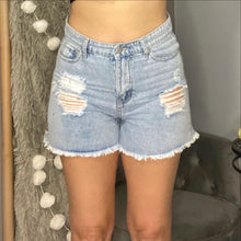 Load image into Gallery viewer, High Waist Boyfriend Shorts
