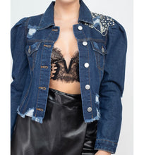 Load image into Gallery viewer, Bling Denim Jacket
