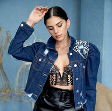 Load image into Gallery viewer, Bling Denim Jacket
