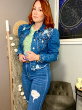 Load image into Gallery viewer, Bling Denim Jacket
